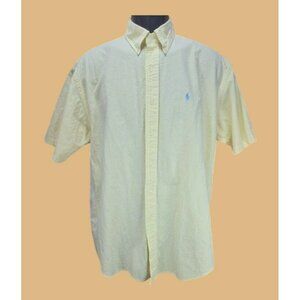 Ralph Lauren Blake Fit Classic Fit SS Shirt Medium Yellow Check